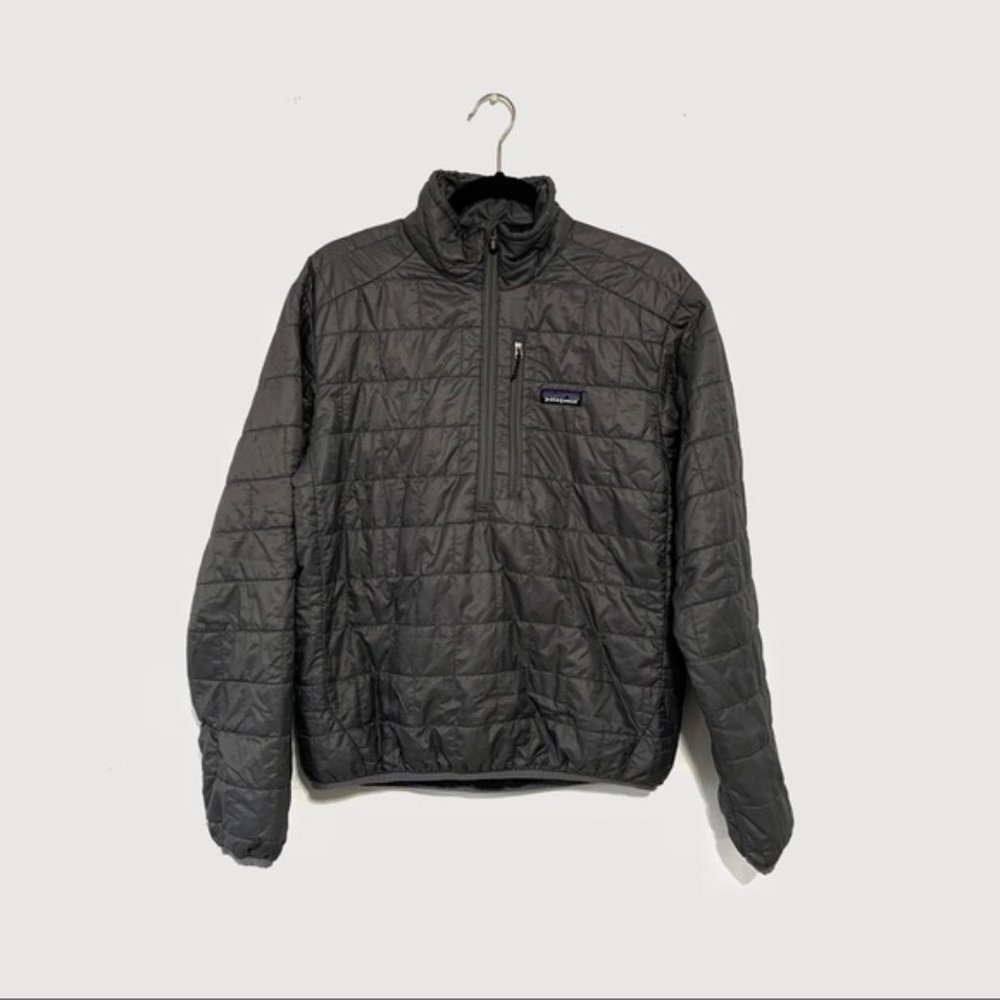 Patagonia Nano Insulated Half Zip Grey Jacket Size S